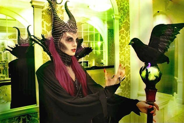 Malefacent makeup, model Aja U | Photo and makeup by Nicole Chilelli